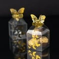 thumbnail image 3 of Efavormart 25 Pack Clear Plastic Square Candy Gift Boxes with Gold Butterfly Top, Transparent Party Favor Treat Boxes - 2"x2"x4", 3 of 10