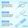 thumbnail image 5 of Bexikou Baby Healthcare and Grooming Kit,Newborn Essentials Nursery Care Set with Toothbrush Nail Clipper File Nose Cleaner Nasal Aspirator -9 in 1 Baby Item for Infant Toddlers(Blue), 5 of 8