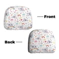 thumbnail image 6 of Kdxio Cute Koala Pattern Print 2 Piece Car Head Rest Covers Set Auto Front/Rear Seats Headrest Cover Universal Fit Most Cars,Sedan, SUV, 6 of 9