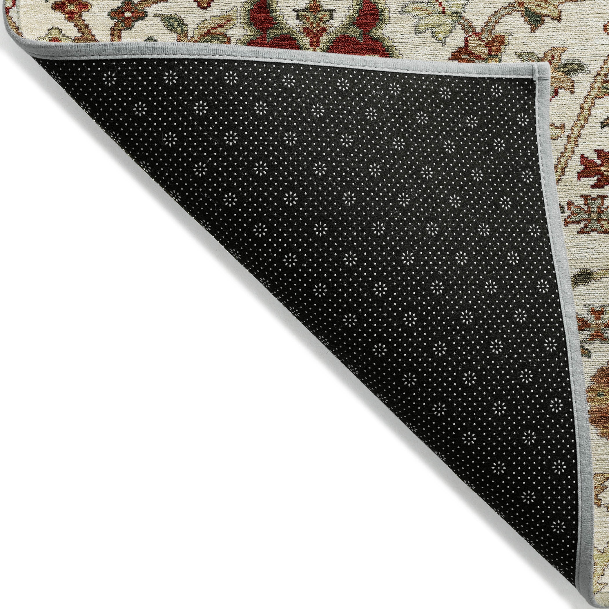Addison Rugs Chantille Indoor/Outdoor Transitional Floral Ivory Washable Rectangle Rug, 9' x 12'