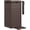 Dark Brown, variant on 38 Gallon Large Outdoor Trash Can with Lid, Waterproof Resin Hideaway Garbage Bin and Drip Tray for Porch, Backyard, Deck, Patio, Poolside, Easy to Clean, Black
