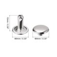 thumbnail image 2 of Unique Bargains 100 Sets Leather Rivets 9mm Double Cap Rivets 10mm Height Studs Silver Tone, 2 of 5