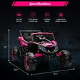 thumbnail image 1 of OUYAWEI 24V Ride On UTV Car Battery Powered Electric Off-Road Remote Control 200W Motors LED Lights Music Rose Red, 1 of 7