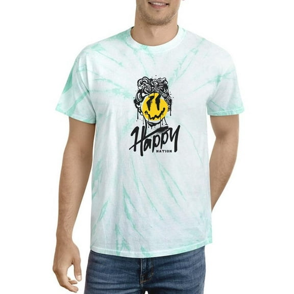 Graffiti Style Melty Face Tie Dye Cyclone Men -Image by Shutterstock, Male x-Large