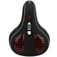 thumbnail image 1 of Selle de vélo Big Bum en silicone souple avec coussin de suspension pour VTT, type creux rouge, 1 of 4