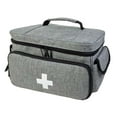 thumbnail image 2 of FITYLE Medical Storage Bag Travel First Aid Kits Bag Emergency Supplies First Aid Bag Bottle Organizer for Travel Workplace Car gray, 2 of 9