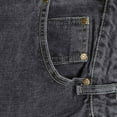 thumbnail image 3 of POIUYTR Women's Flare Bell Bottom Jeans High Waisted Wide Leg Ripped Bootcut Jeans Stretchy Distressed Denim Pants, 3 of 5