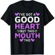 thumbnail image 1 of Camiseta de mujer: Corazón bueno, boca traviesa, 1 of 7