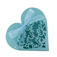 thumbnail image 3 of 50 Pack Heart-Shaped Wedding Favor Boxes Candy Gift Boxes for Wedding Party Ornaments Dark Blue, 3 of 10