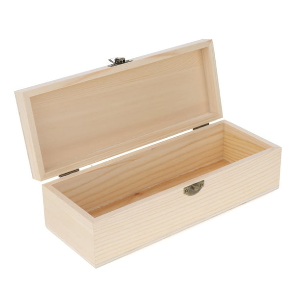 Large wooden box with lid deals