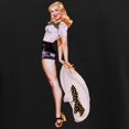 thumbnail image 3 of CafePress - Blonde Derby Black White Pin Up Girl Pajamas - Women's Short Sleeve Print T-Shirt and Pants Dark Cotton Pajama Set, 3 of 7