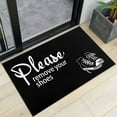 thumbnail image 4 of Shoes Off Doormat Please Remove Your Shoes Doormat No Shoes Door Mat Front Door Mat Outdoor Indoor Entrance Mat Non Slip Area Rug 30 x17, 4 of 6