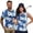 Hibiscus Flowers Blue, variant on Jeiento American Flag Matching Golf Shirts for Couples Womens Tennis Tank Tops Slim Fit Short Sleeve Athletic Shirts Matching Activewear Set Sportswear for Couples
