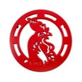 thumbnail image 5 of Lodge Cast Iron 8" Red Rooster Trivet, EC8RT43, with Metal Hanger, 5 of 5