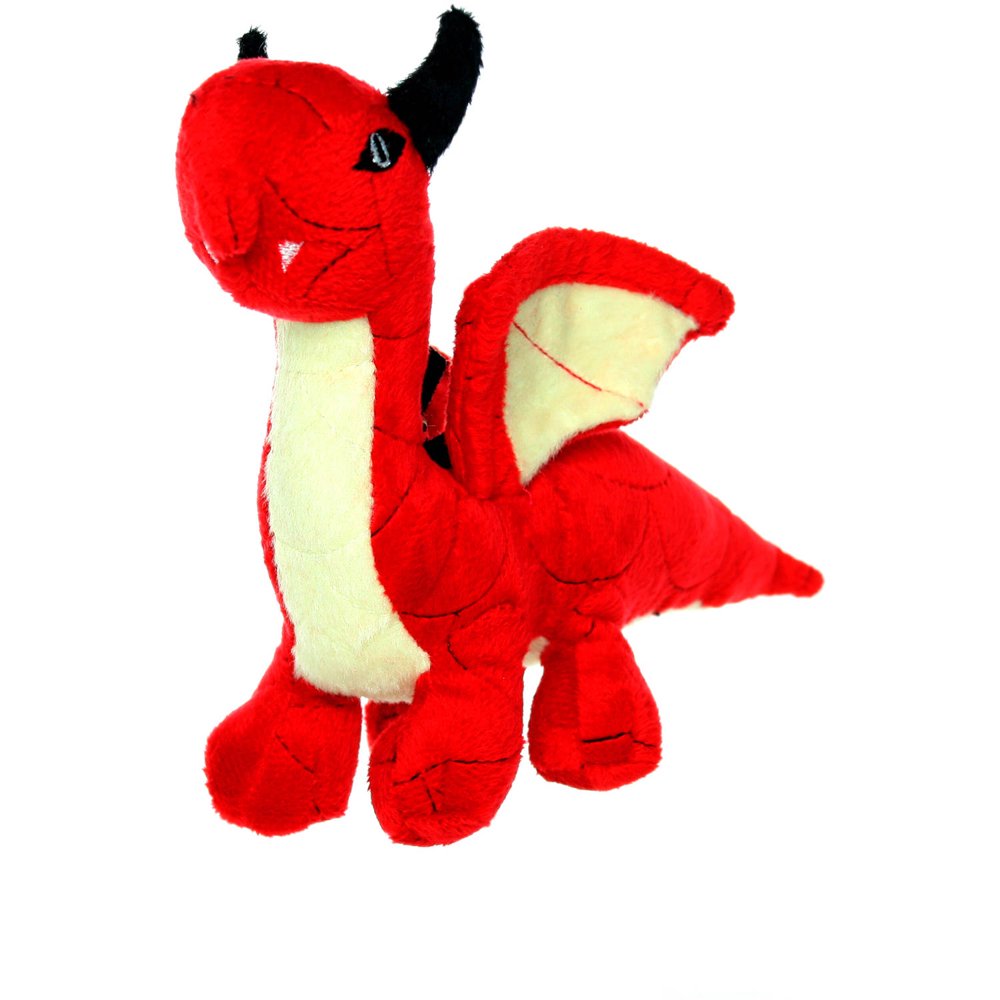 VIP Products Mighty Jr. Dragon Dog Toy, Medium, Red