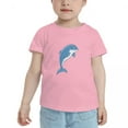 thumbnail image 2 of Dolphin Cute Toddler T-Shirts for Boys Girls (Pink, 3T), 2 of 5