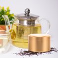 thumbnail image 1 of BALAHAPY 1Ud Lata De Metal Para Té Dorado Ideal Para Guardar Hoja De Té, 1 of 6
