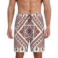 thumbnail image 3 of Lsque Fashion Tatreez2 Mens Sleep Pajama Shorts,Short Pajama Pants, Cotton Ultra-Soft Knit-XX-Large, 3 of 9