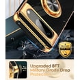 thumbnail image 5 of LEYI For Google Pixel 8 Case, 360 Rotatable Ring Holder Magnetic Kickstand, Plating Rose Gold Edge Protective Google Pixel 8 Case, Black, 5 of 7