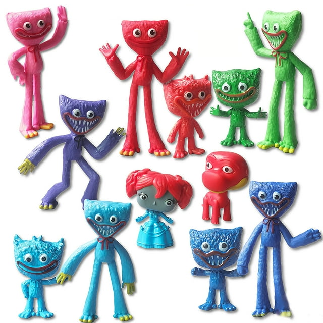 Adornos de figuras, 12 piezas Personajes de juegos Personajes de juegos de PVC Muñeca de PVC Monstruo de salchicha Coleccionando juguetes Rendimiento de alta gama
