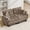 Brown (2 seat), variant on Chenille Cloud Loveseat Sofa with 4 Pillows, Ergonomic Design, Deep Seat Couch for Living Room, Office, Green