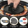 thumbnail image 7 of Gourmet Easy-Smash Burger Press for Griddle, 2 lb Heavy Duty Burger Smasher Tool with Heat-Resistant Handle, Premium Cast Iron Bacon & Sandwich Maker, Hamburger Press for BBQ Grilling Accessories, 7 of 7