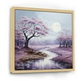 thumbnail image 2 of Designart "Meadow Contemplative Landscape Painting II" Landscapes Floater Framed Canvas Print, 2 of 7