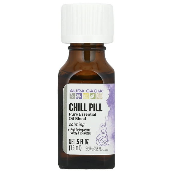 Aura Cacia Chill Pill Essential Oil Blend .5 oz.