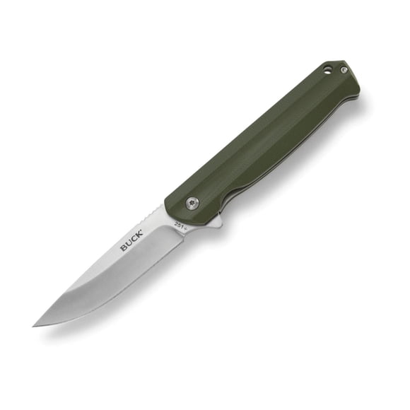Buck 251 Langford EDC Pocket Knife – Drop Point Blade, G10 Handle, Ball-Bearing Flipper – Slim & Durable, Forever Warranty