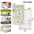 thumbnail image 6 of Yayeee 2 Pack Hand Towels for Bathroom 100% Cotton 16" x 28" Kitchen Towel, Watercolor Wildflowers Pattern, 6 of 7