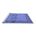 thumbnail image 2 of Ahgly Company Machine Washable Indoor Rectangle Oriental Blue Traditional Area Rugs, 5' x 8', 2 of 4