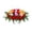 Mix Red, variant on Cemetery Flowers Saddle Shaped for Tombstone, Large Headstone Flower Saddle for Outdoor Grave, Memorial Flower Arrangement for Cemetery, Grave Saddle Decor for Memorial Day, 23.62x17.72 Inch