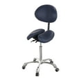 thumbnail image 3 of Master Massage Berkeley Ergonomic Split Seat Style Backrest Saddle Stool with Two Tilting option Royal Blue, 3 of 7