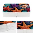 thumbnail image 4 of Starfish Jewelry Box Organizer Storage Box with Removable Compartment, Portable PU Leather Jewelry Boxes, 4 of 6