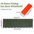 thumbnail image 2 of Duuclume Camping Stove Windscreen, 10 Plates Folding Gas Stove Windshield with Case, 2 of 7