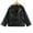 Black, variant on FAOWME Fall Girl Boy Kids Baby Outwear Leather Coat Short Jacket Clothes Black 120