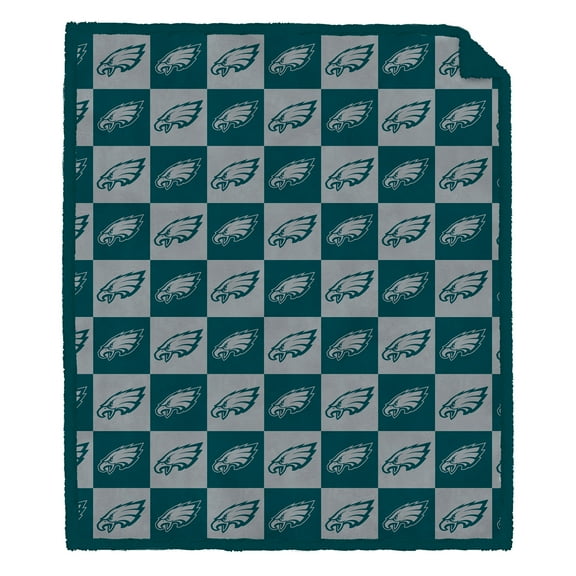 Pegasus Philadelphia Eagles 60" x 70" Tonal Logo Box Ultra Cozy Sherpa Blanket