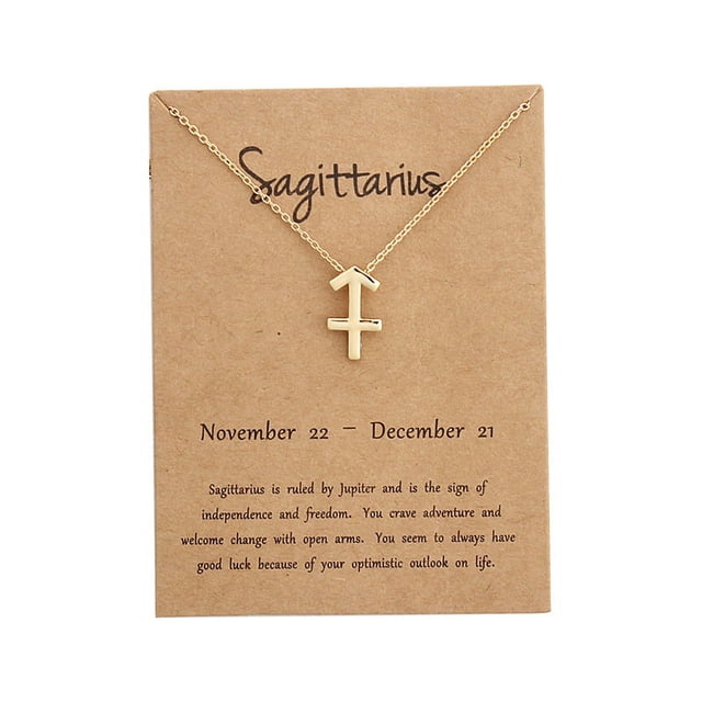 Collar con colgante de aleación con los doce signos del zodíaco, joyería, regalo de Navidad