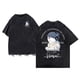 thumbnail image 3 of Camisetas Vintage sin mangas con estampado de gato de dibujos animados, camisetas Retro lavadas de manga corta, chaleco sin mangas de algodón puro, Tops de gran tamaño, 3 of 4