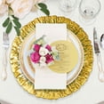 thumbnail image 3 of 13 Inch Glass Charger Plates Set of 4, Glass Chargers Service Plates for Wedding Reception, Green Glass Chargers for Dinner Plates With Gold Trim for Wedding Parties Events, 3 of 8