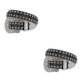 thumbnail image 3 of Decodeary Wide Application Rhinestone Belt Western Belt For Parties Bars And Concerts Modify Waist Line Black+White 135cm 2Set, 3 of 6
