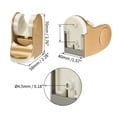 thumbnail image 2 of Uxcell 70x58x40mm Gold Tone Adjustable ABS Wall Mount Handheld Shower Head Holder, 2 of 5