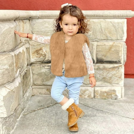 

ZHUASHUM Toddler Jacket Baby Girls Soft Winter Leopard Printed Villus Fleece Outwear Thick Warm