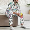 thumbnail image 7 of Disketp Fun Animal with Unicorn Mens Pajama Set, Soft Warm Long Sleeve Sleepwear, Cozy Button-Down Pjs for Men-XX-Large, 7 of 7