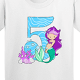 thumbnail image 4 of Inktastic Fifth Birthday Mermaid Youth T-Shirt, 4 of 5