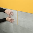 thumbnail image 3 of Palisade 11in x 4.5in Vinyl Wall Tile Sample in Frost Nickel, 3 of 12