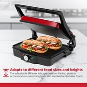Holstein Housewares 4-Slice Electric Griddle with Adjustable Temperature Control, Cool-Touch Handle, Non-Stick Surface, Indicator Lights, and Spacious Cooking Area – Ideal for Pancakes, Eggs, More,