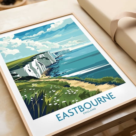 Eastbourne Wall Art Print Wall Art Print Travel Poster Home Decor Artwork Poster Gift Illustration Artwork Home Art Lover Print