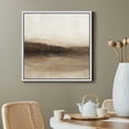 thumbnail image 3 of Framed Canvas Print Abstract Field Landscape Wall Art Neutral Vintage Decorative for Living Room Bedroom - 24"x24" WHITE, 3 of 8