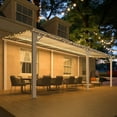 thumbnail image 3 of YODOLLA 10' x 20' Hardtop Gazebo Outdoor Aluminum Pergola ​For Garden, Patio, Backyard-White, 3 of 8
